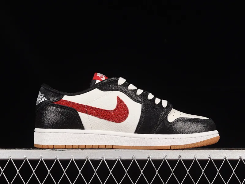 All categories Air Jordan Jordan series basketball shoes Air Jordan 1 Low Z version Air Jordan 1 Low AJ1 Joe 1 black and white red burst pattern low-top cultural basketball shoes DZ0798-108